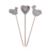 Set of 3 Animal Toppers Picks